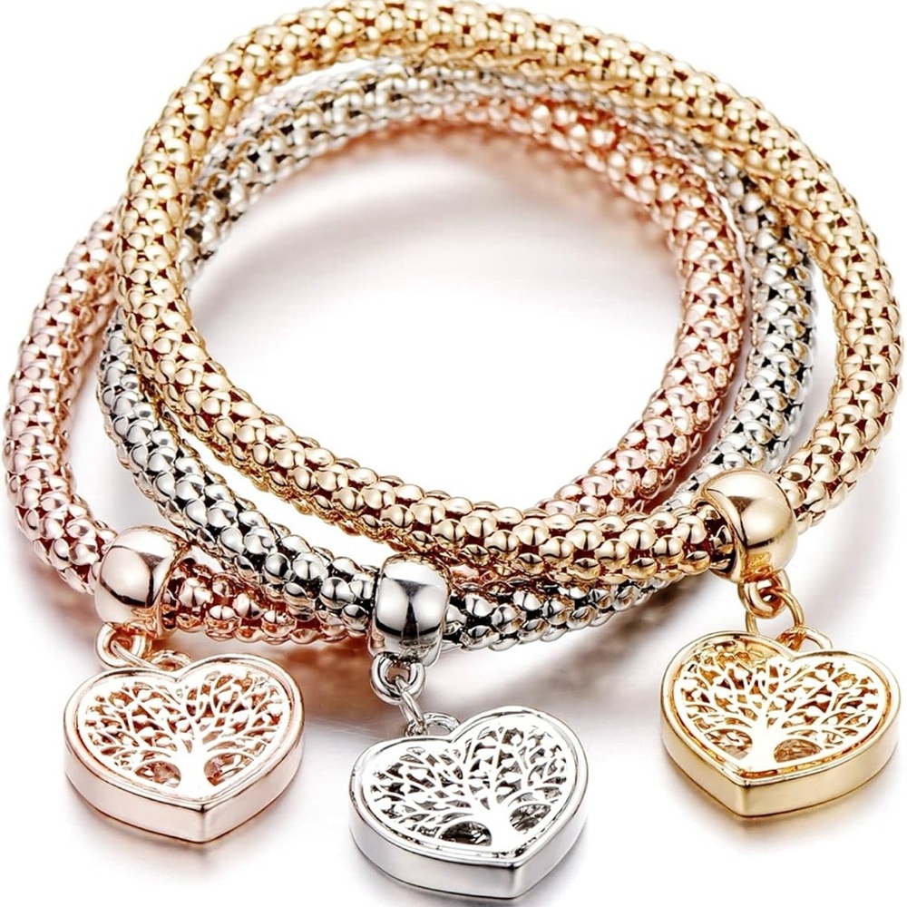 Bergio Tree of Life Charm Bracelets